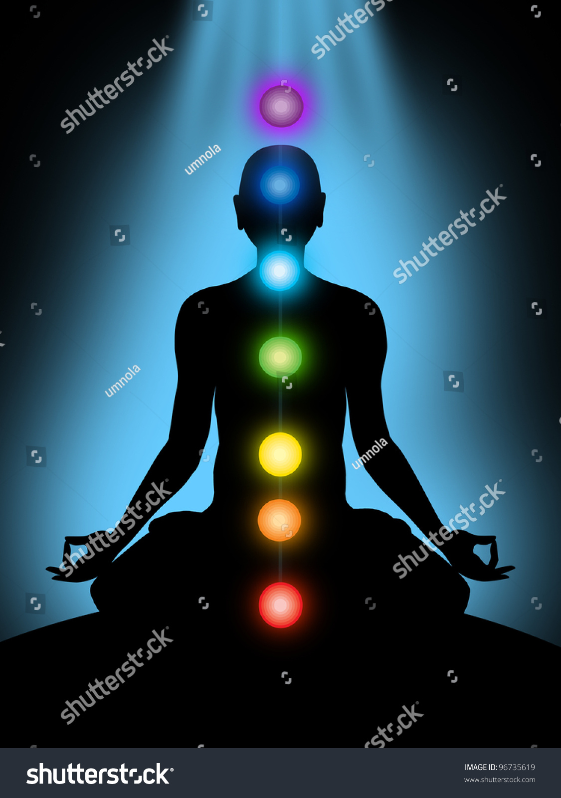 Meditation, Chakras Stock Photo 96735619 : Shutterstock