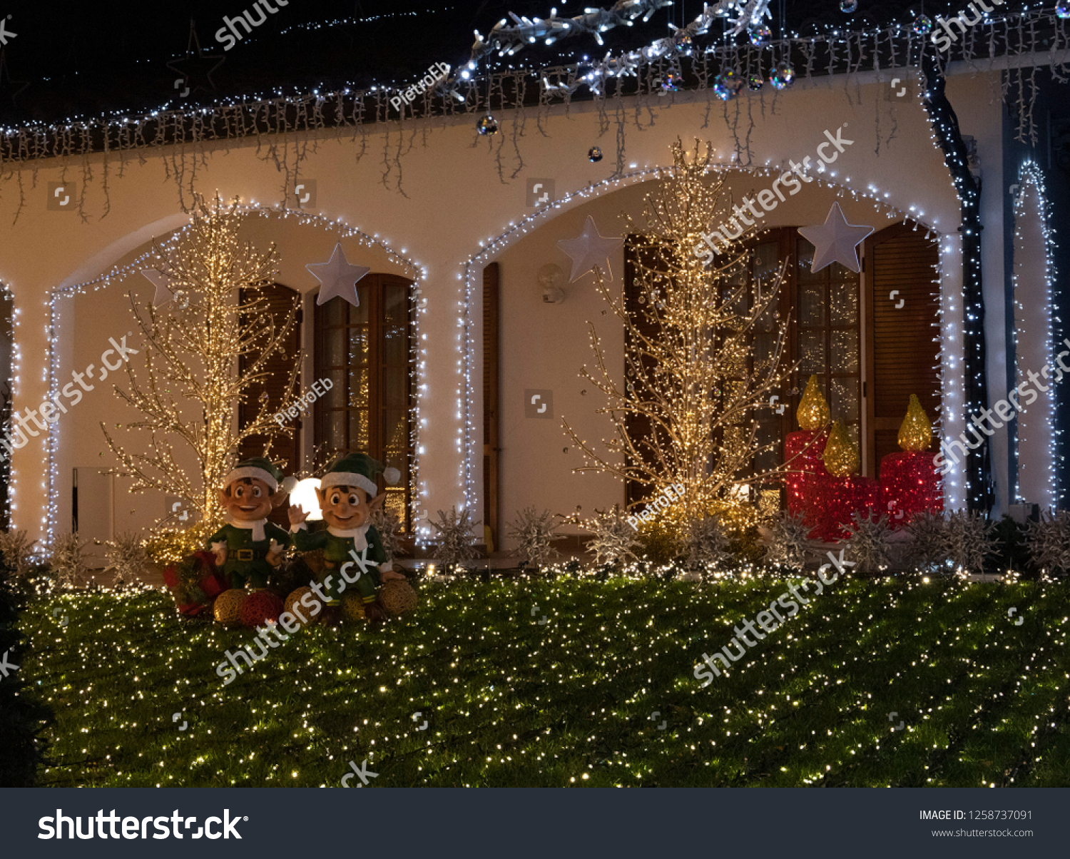 Santa Claus Casa Di Babbo Natale.Melegnano Italy 12 15 2018 Santa Parks Outdoor Stock Image 1258737091