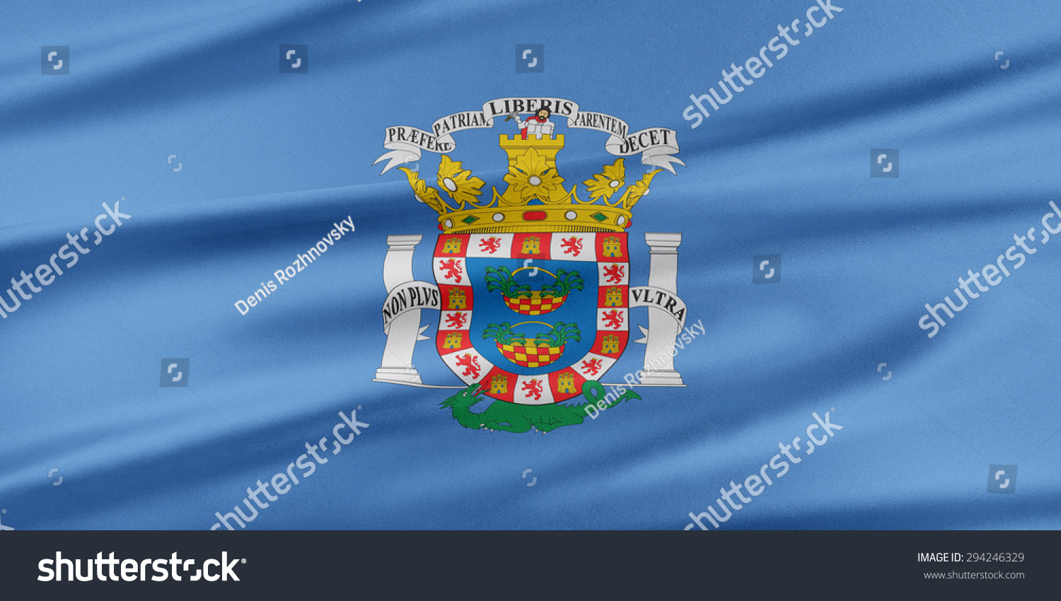 Melilla Flag Flag Beautiful Glossy Silk Stock Illustration 294246329 ...