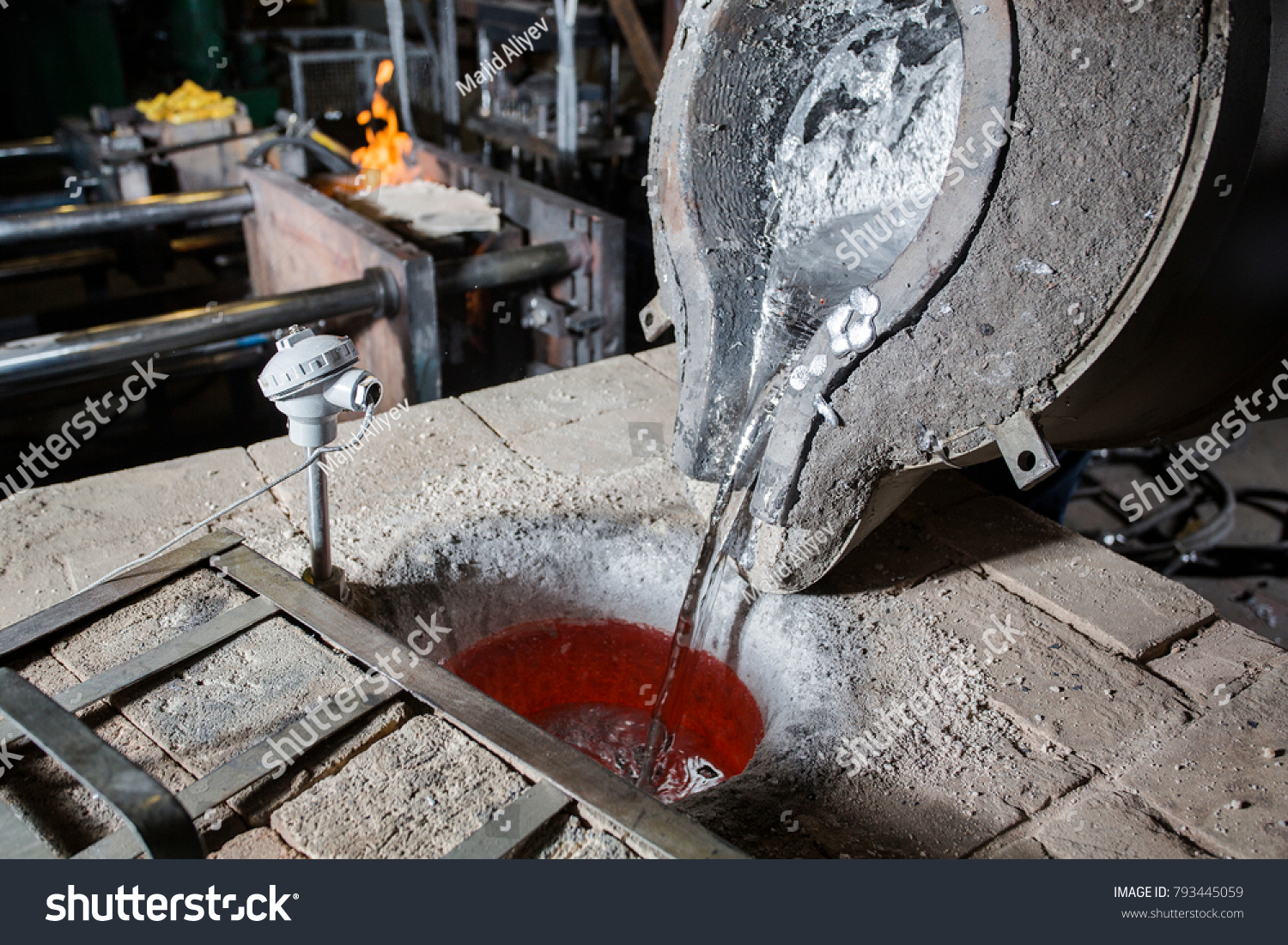 melting aluminum