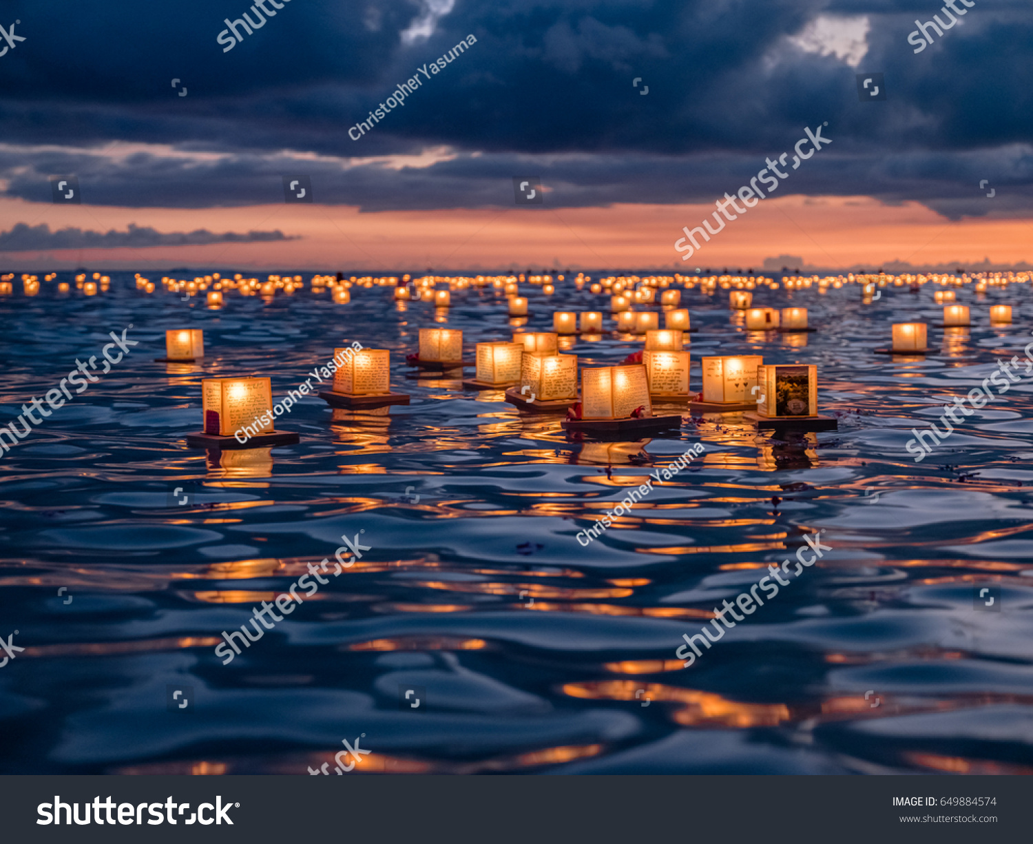 Memorial Day Lantern Festival Oahu Hawaii Stock Photo (Edit Now) 649884574