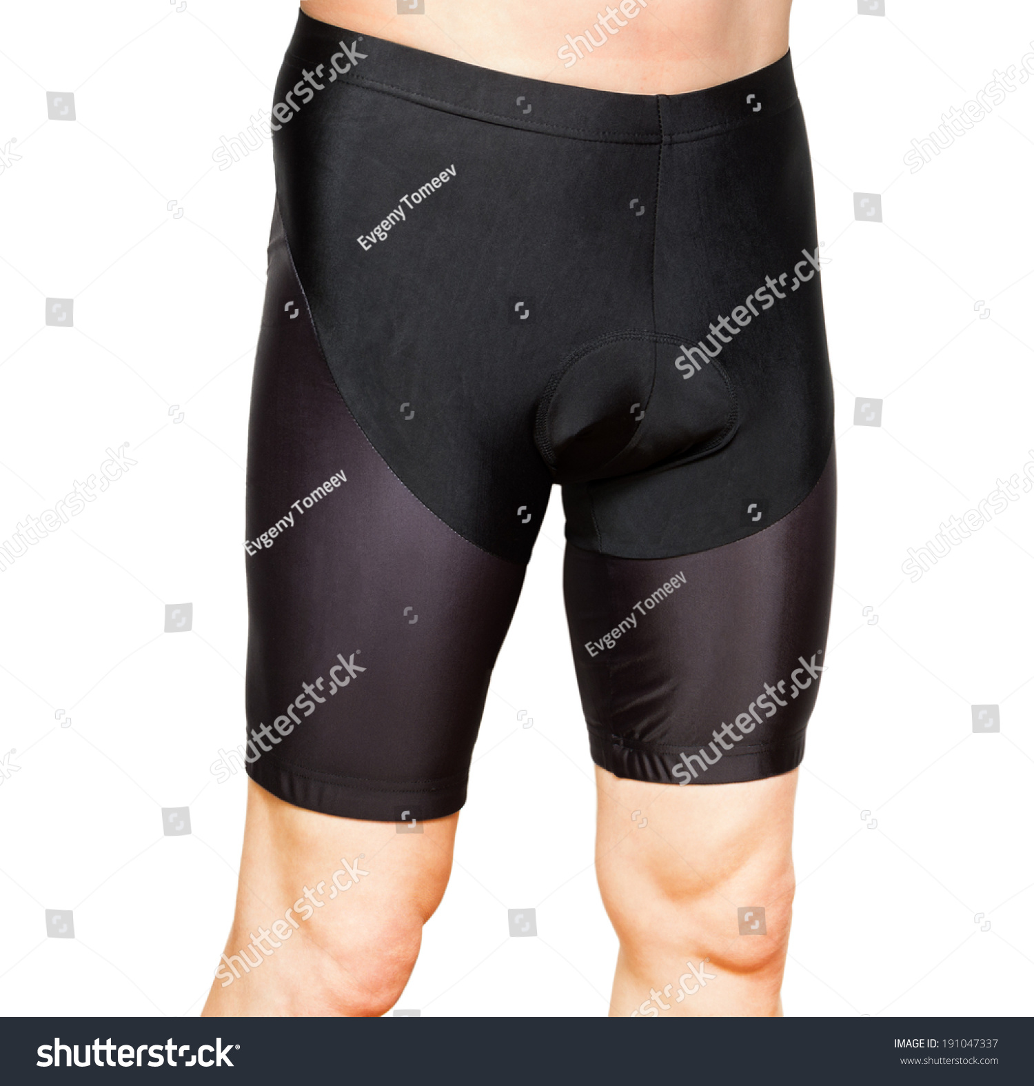 men in cycling shorts