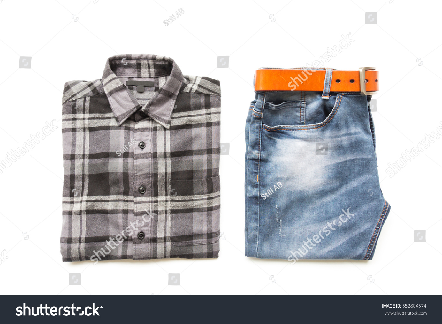 blue and white plaid shirt outfits