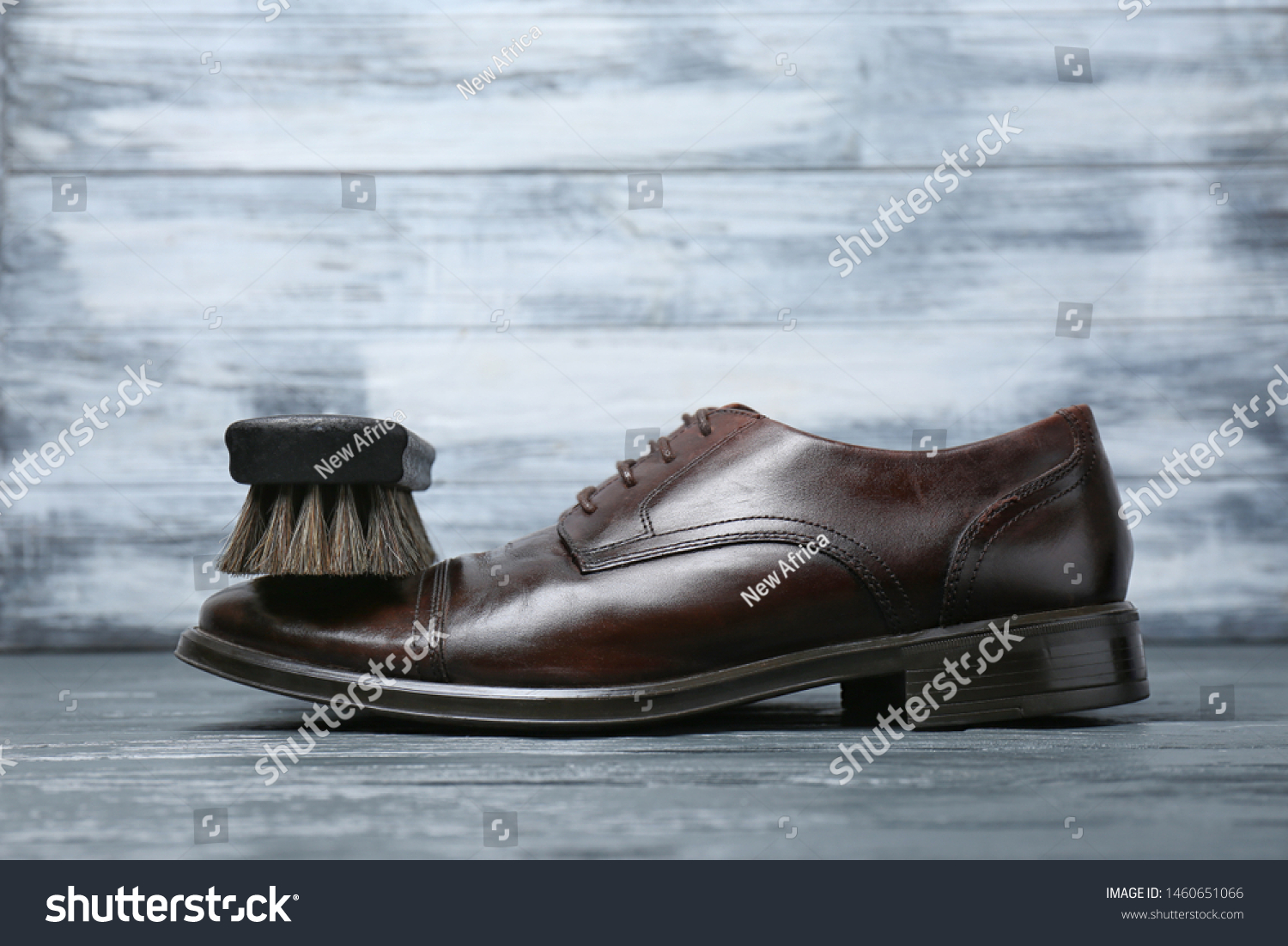 how to clean grey leather shoes