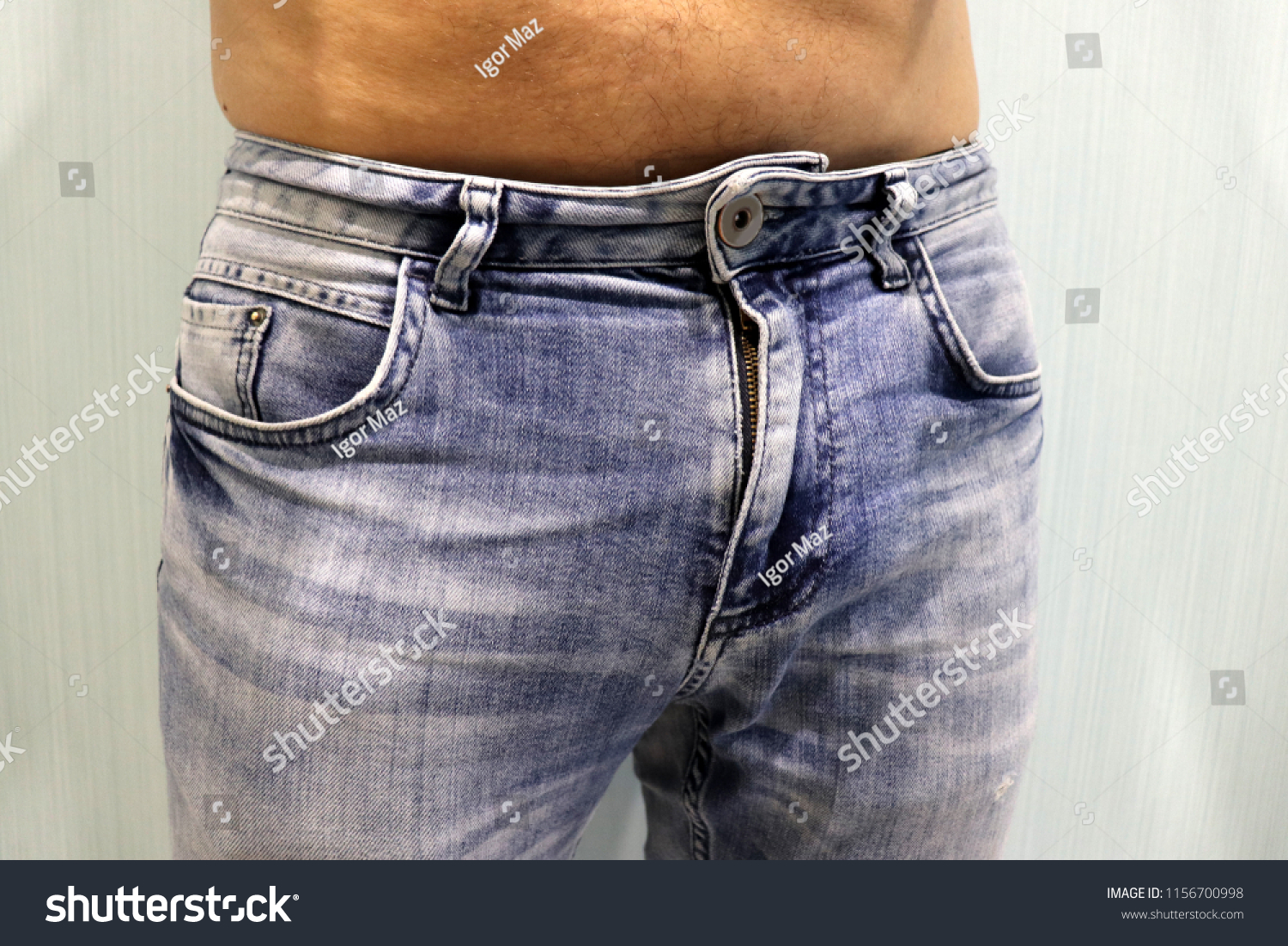 sexy men in blue jeans