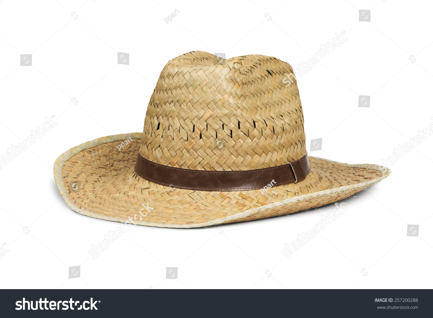 mens white straw cowboy hat