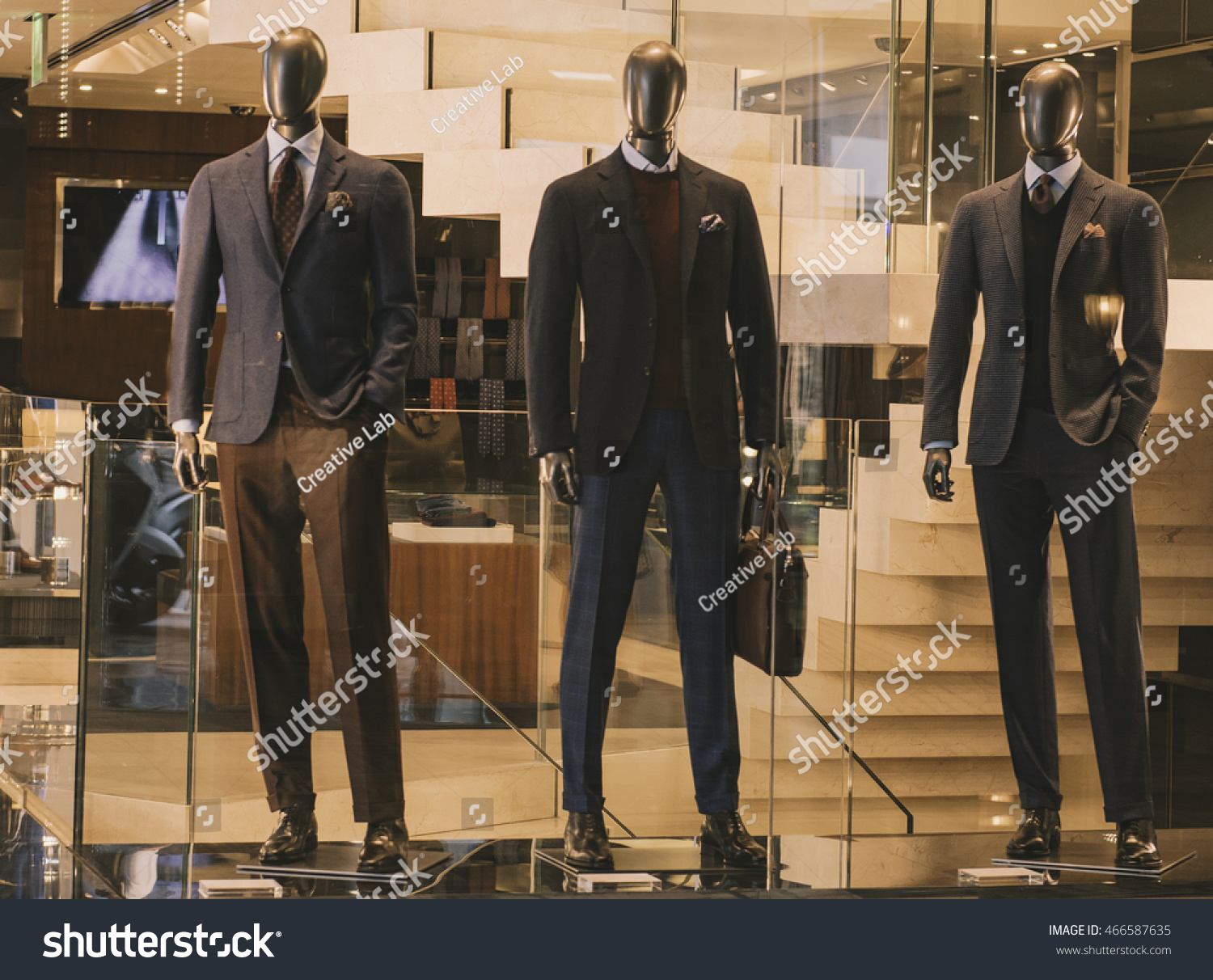 Men Suits Luxury Clothing Shop Stock Photo 466587635 | Shutterstock