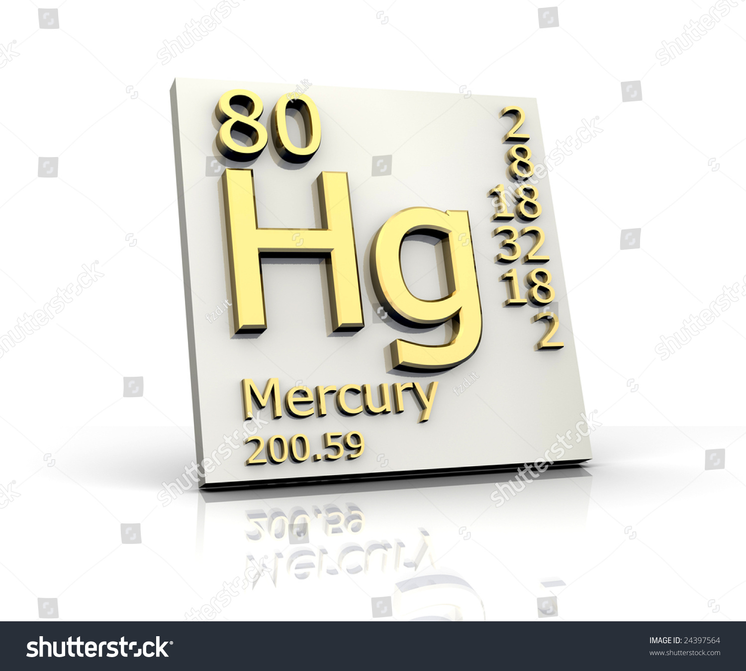 Mercury Form Periodic Table Of Elements Stock Photo 24397564 : Shutterstock