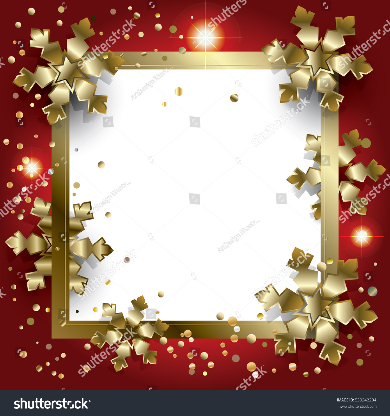 Download Merry Christmas Happy New Year Frame Stock Illustration ...
