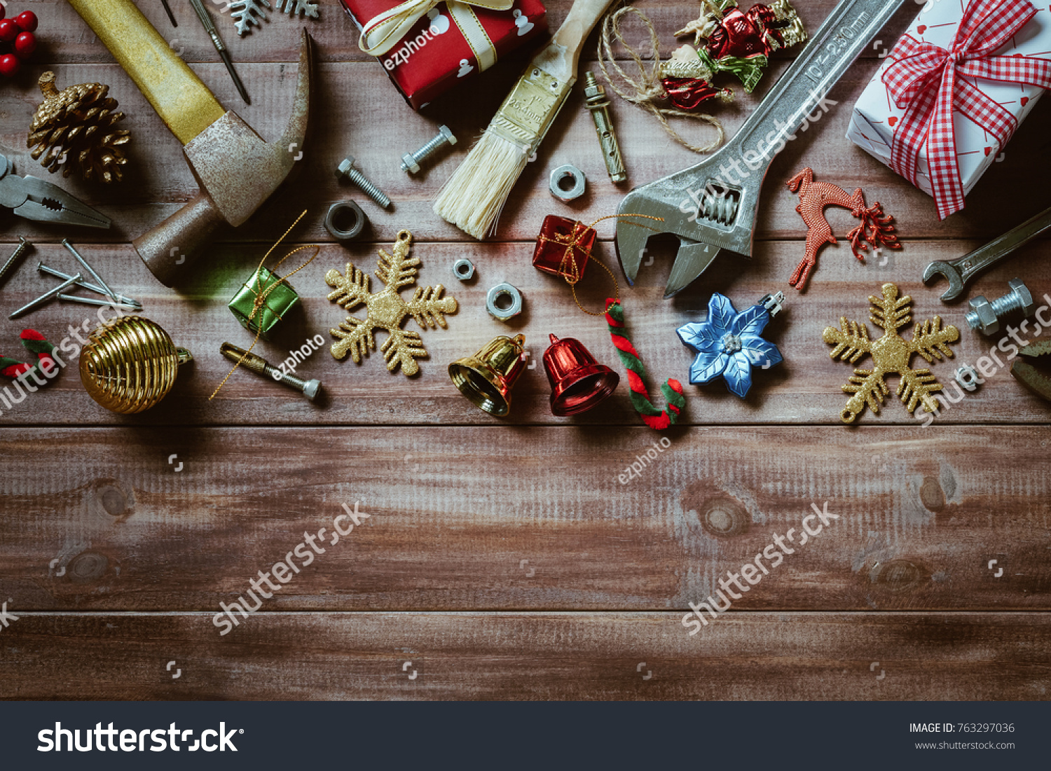 Merry Christmas Happy New Year Handy Stock Photo Edit Now