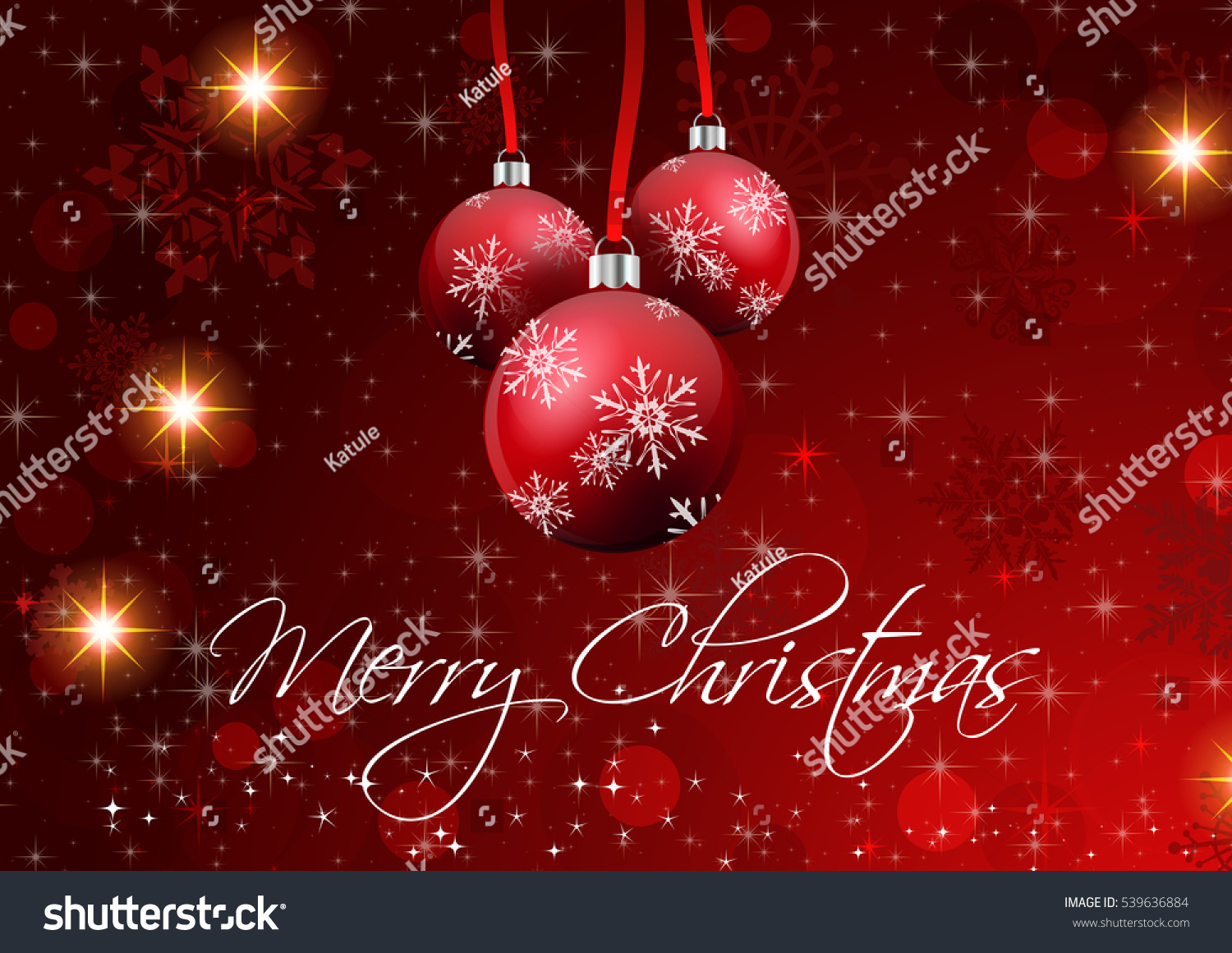 Merry Christmas Wallpaper Stock Illustration 539636884