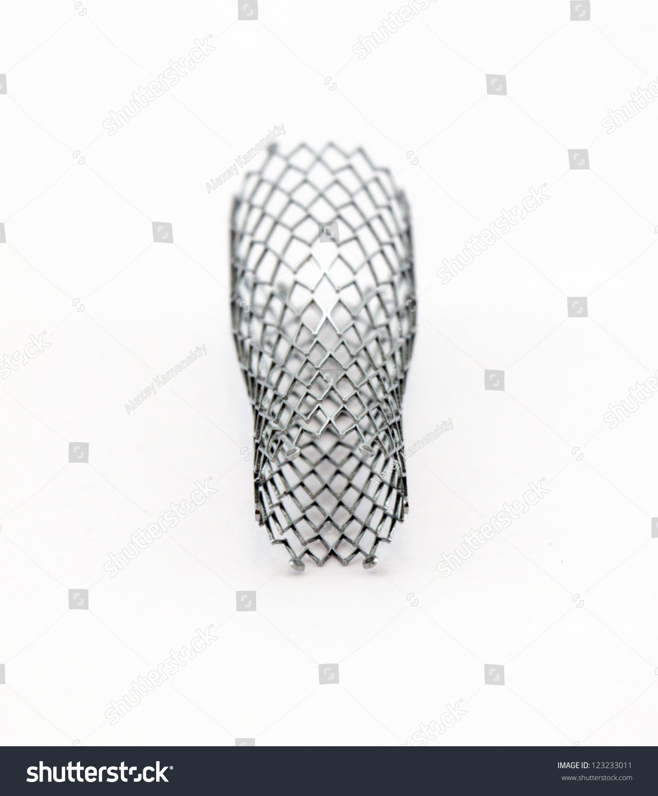 Mesh Metal Nitinol Self-Expandable Stent For Endovascular Surgery Stock ...