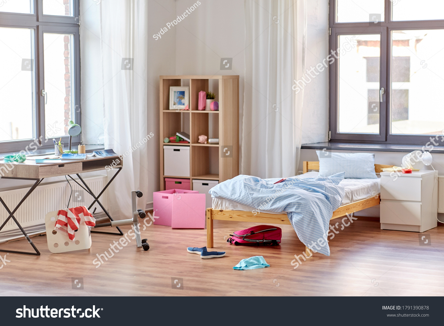 Mess Disorder Interior Concept View Messy Stock Photo 1791390878