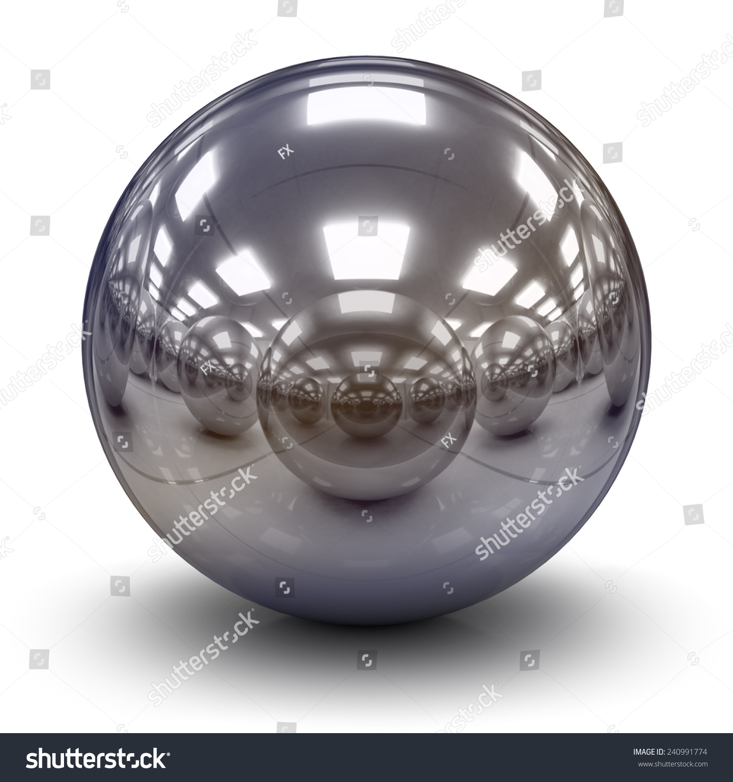 Metal Ball Reflections Stock Illustration 240991774 - Shutterstock