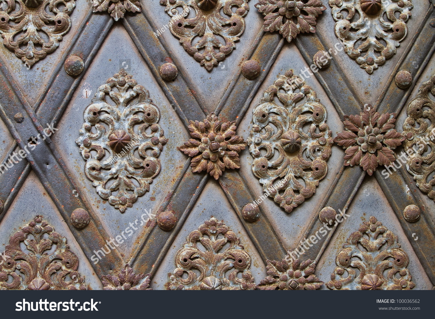 Metal Decorated Door Stock Photo 100036562 : Shutterstock