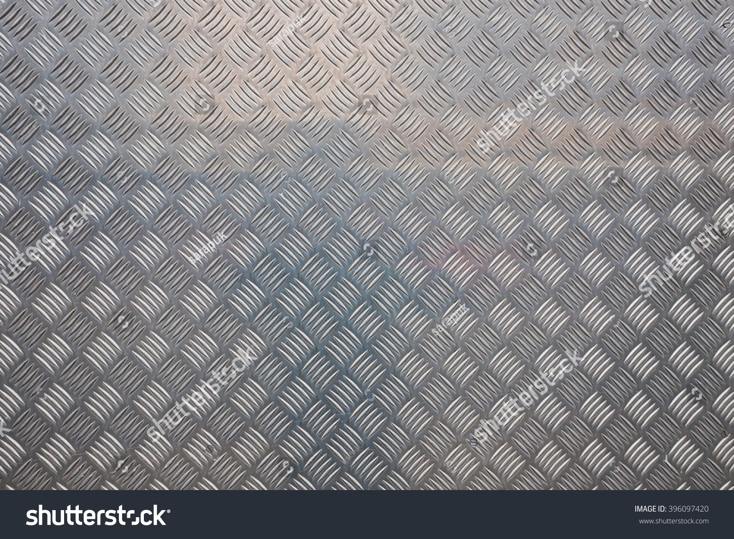 Metal Wall Textured Background Light Reflection Stock Photo 396097420 ...