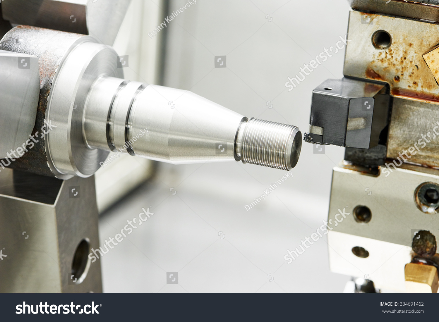  Light Gray Classic  Template Design Featuring Metalworking Industry Threading