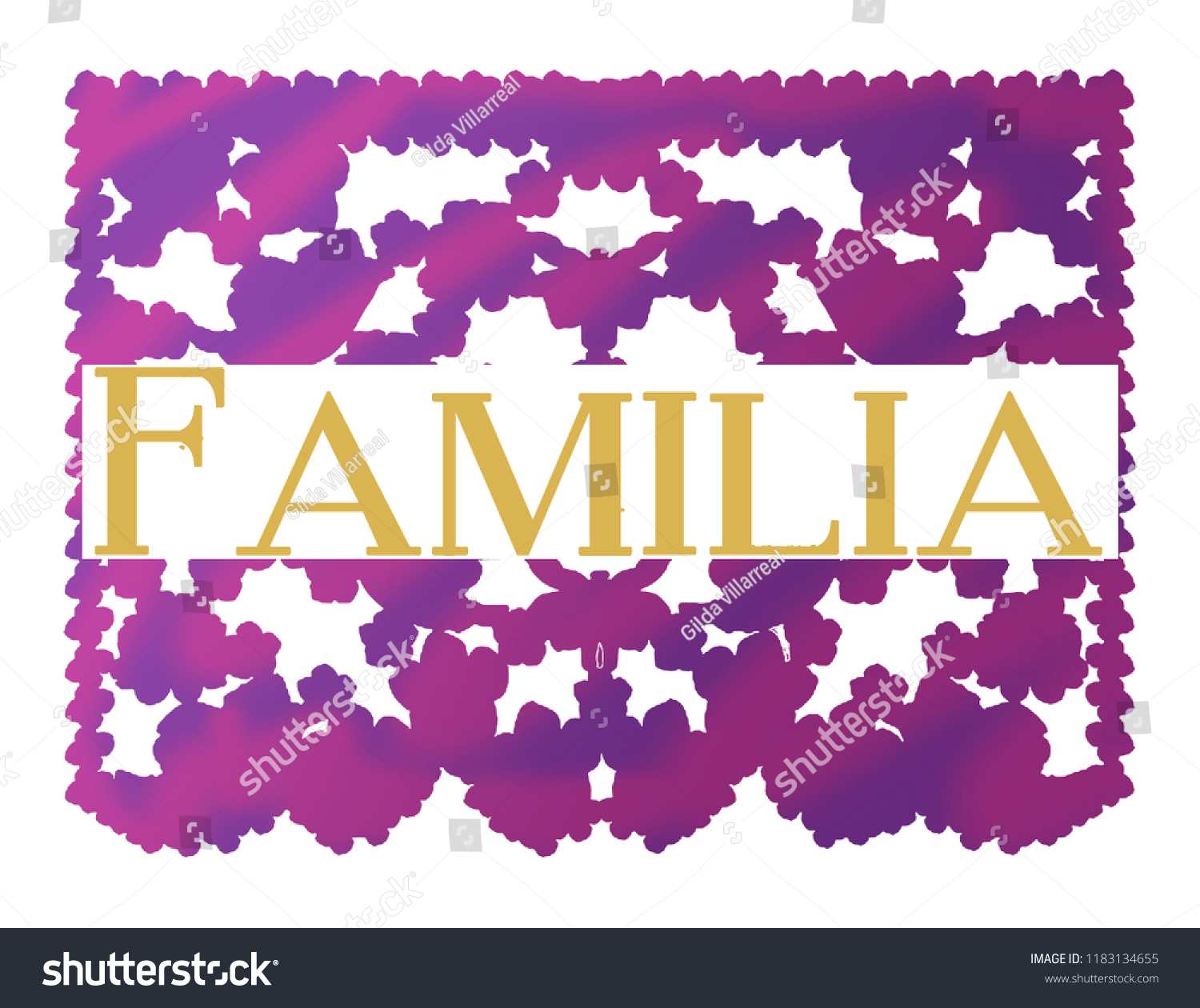 mexican-cut-out-paper-word-family-stock-illustration-1183134655