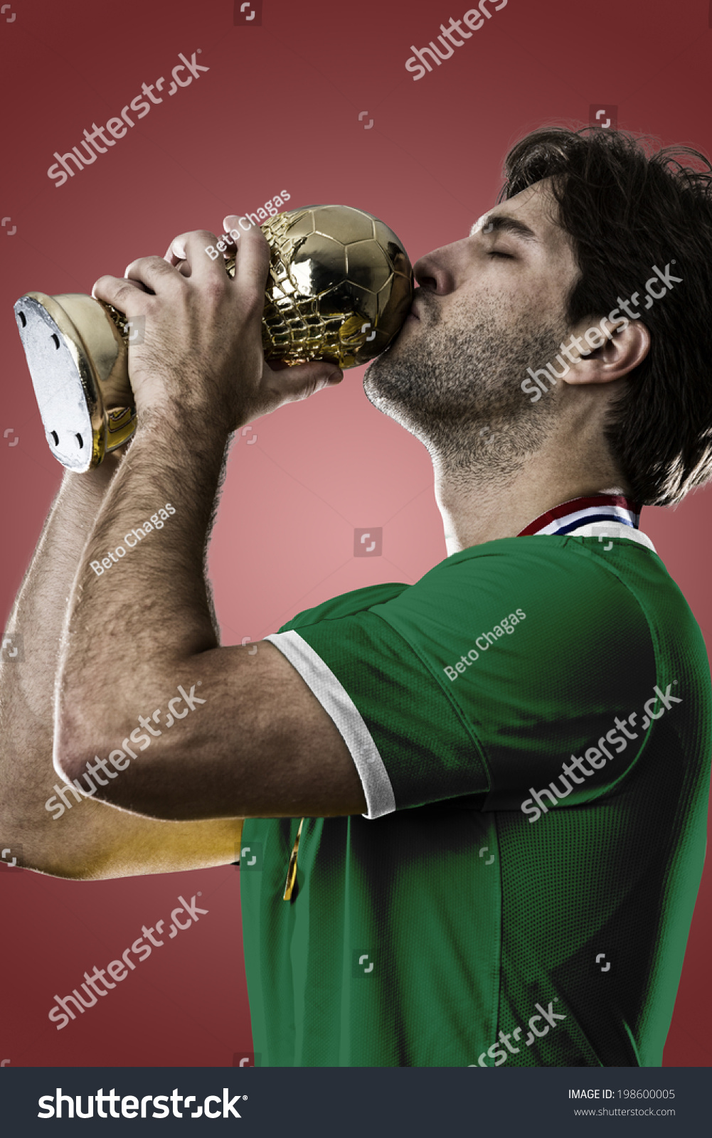 Mexican Soccer Player Celebrating Championship Trophy Stock Photo 198600005 Shutterstock