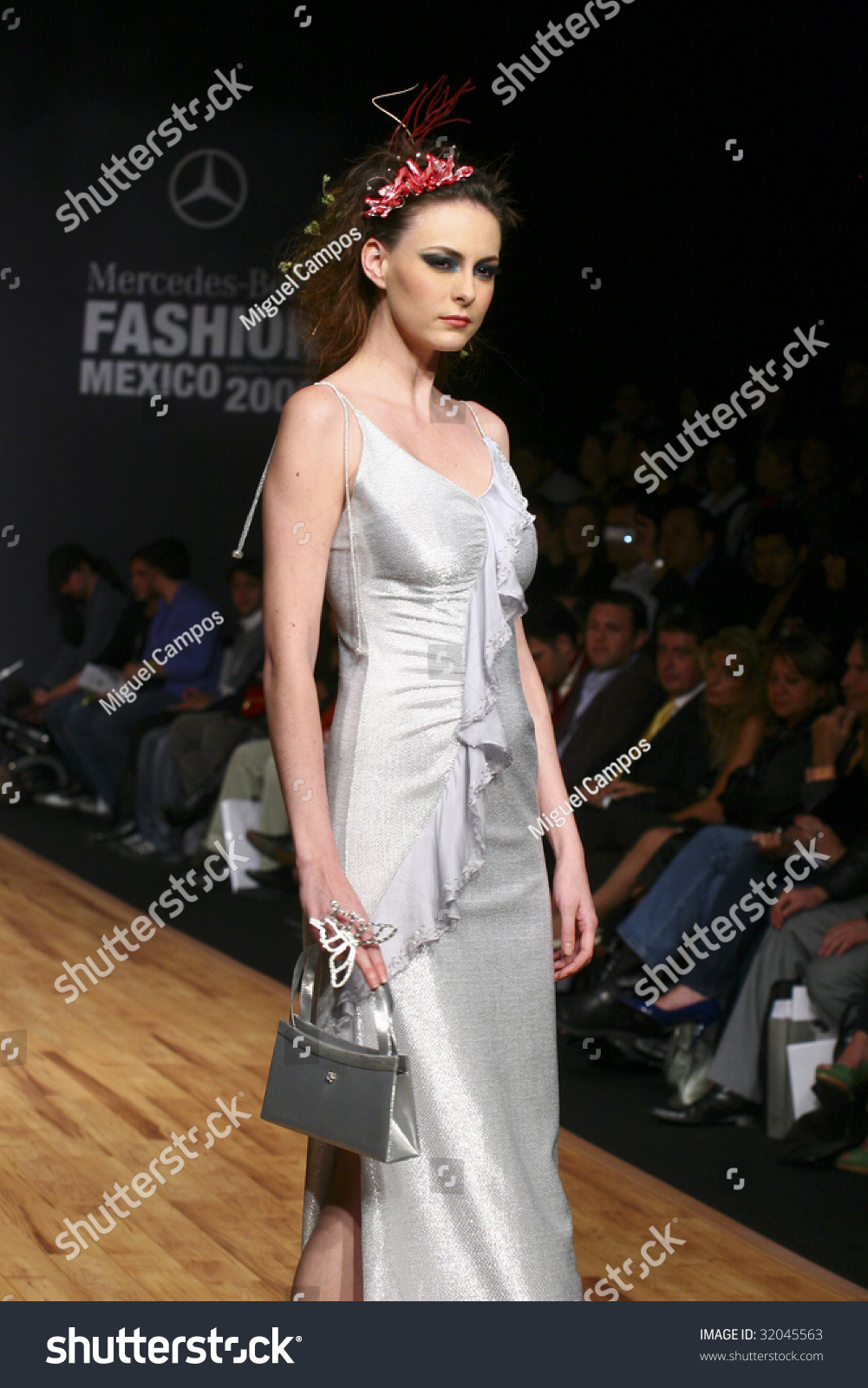 Mexico City - May 18: A Model Walks The Runway Wearing Blanca Estela ...