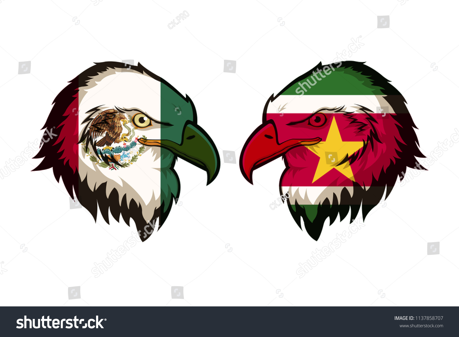 Mexico Vs Suriname Stock Illustration 1137858707 Shutterstock