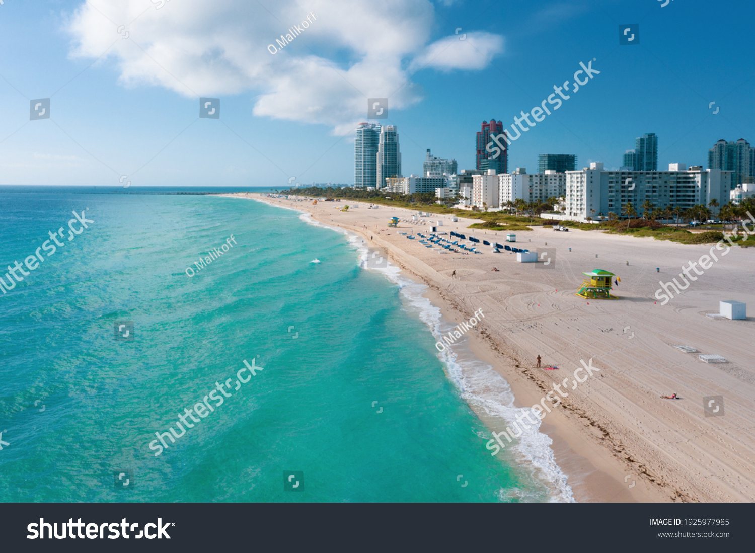 Miami Beach Panorama Drone Stock Photo 1925977985 | Shutterstock