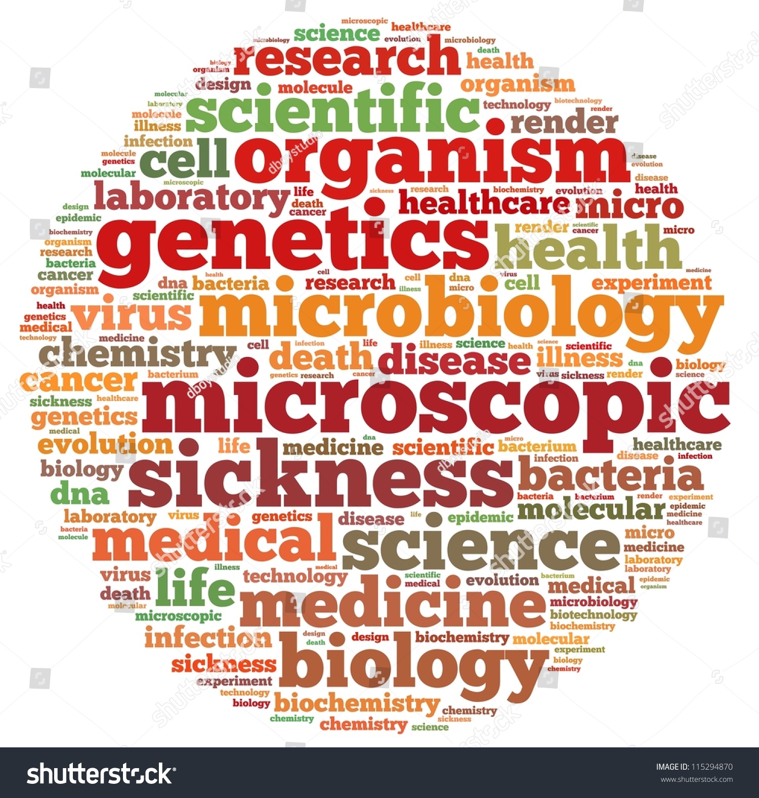 Microbiology Science Infotext Graphics Arrangement Concept Stock ...