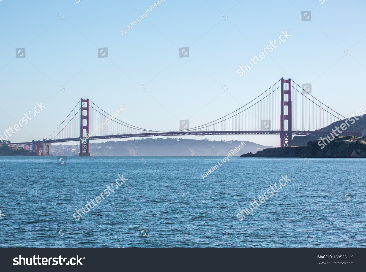 Midday Side View Golden Gate Bridge Stock Photo Edit Now