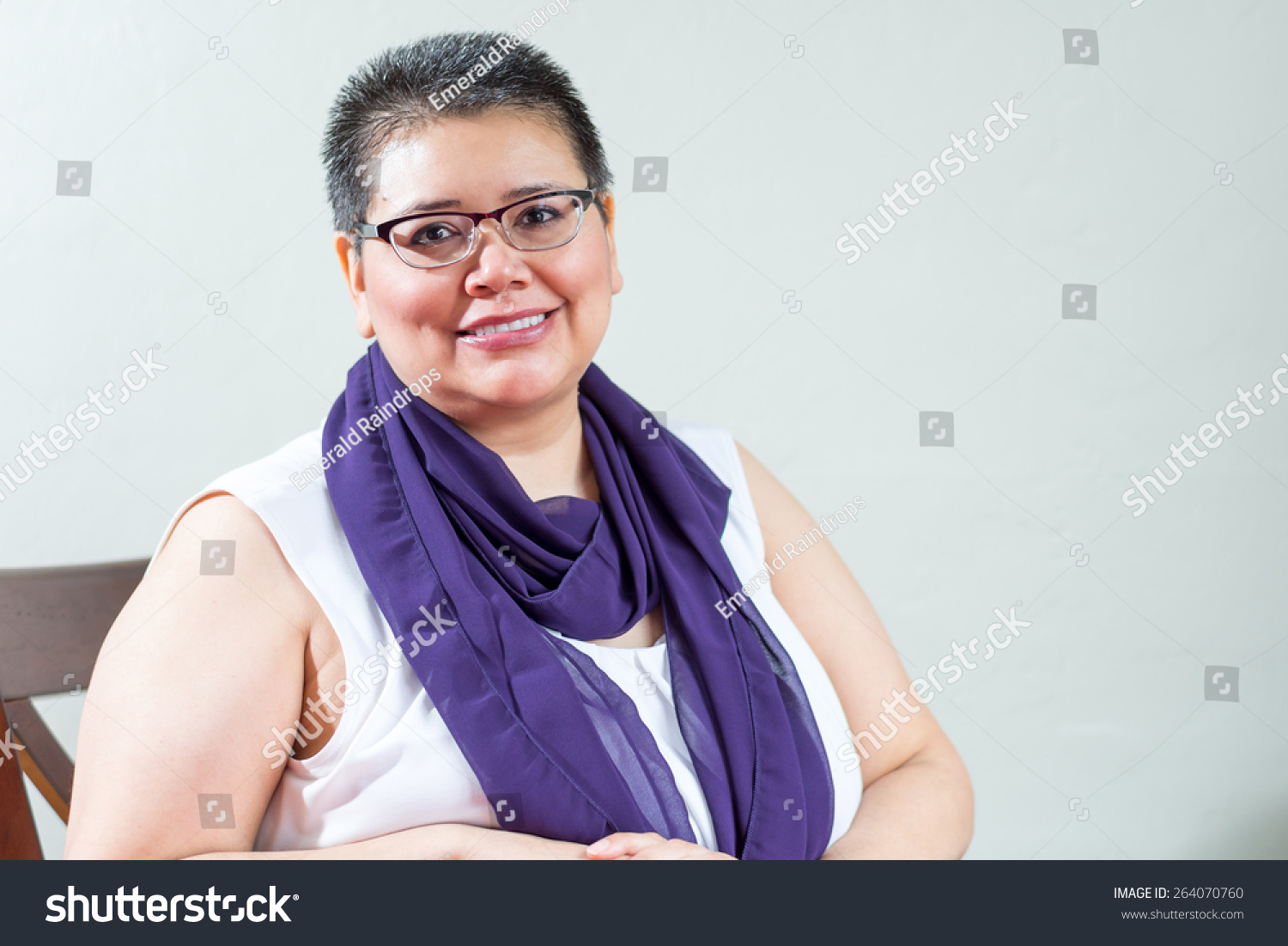 Middle Age Female Coping Breast Cancer Stock Photo Edit Now 264070760