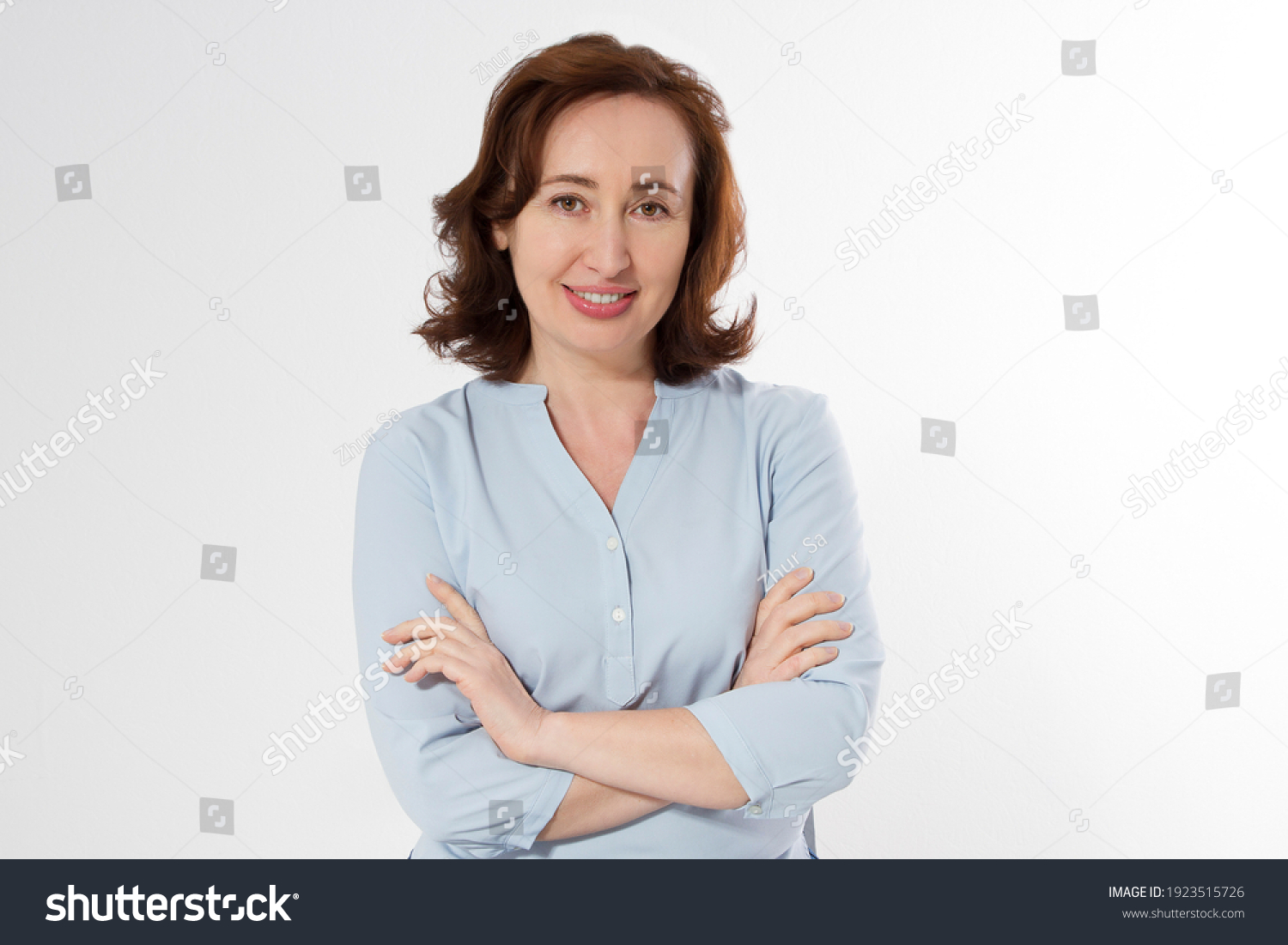 Middle Aged Woman Healthy Happy Lifestyle Stock Photo (Edit Now) 1923515726