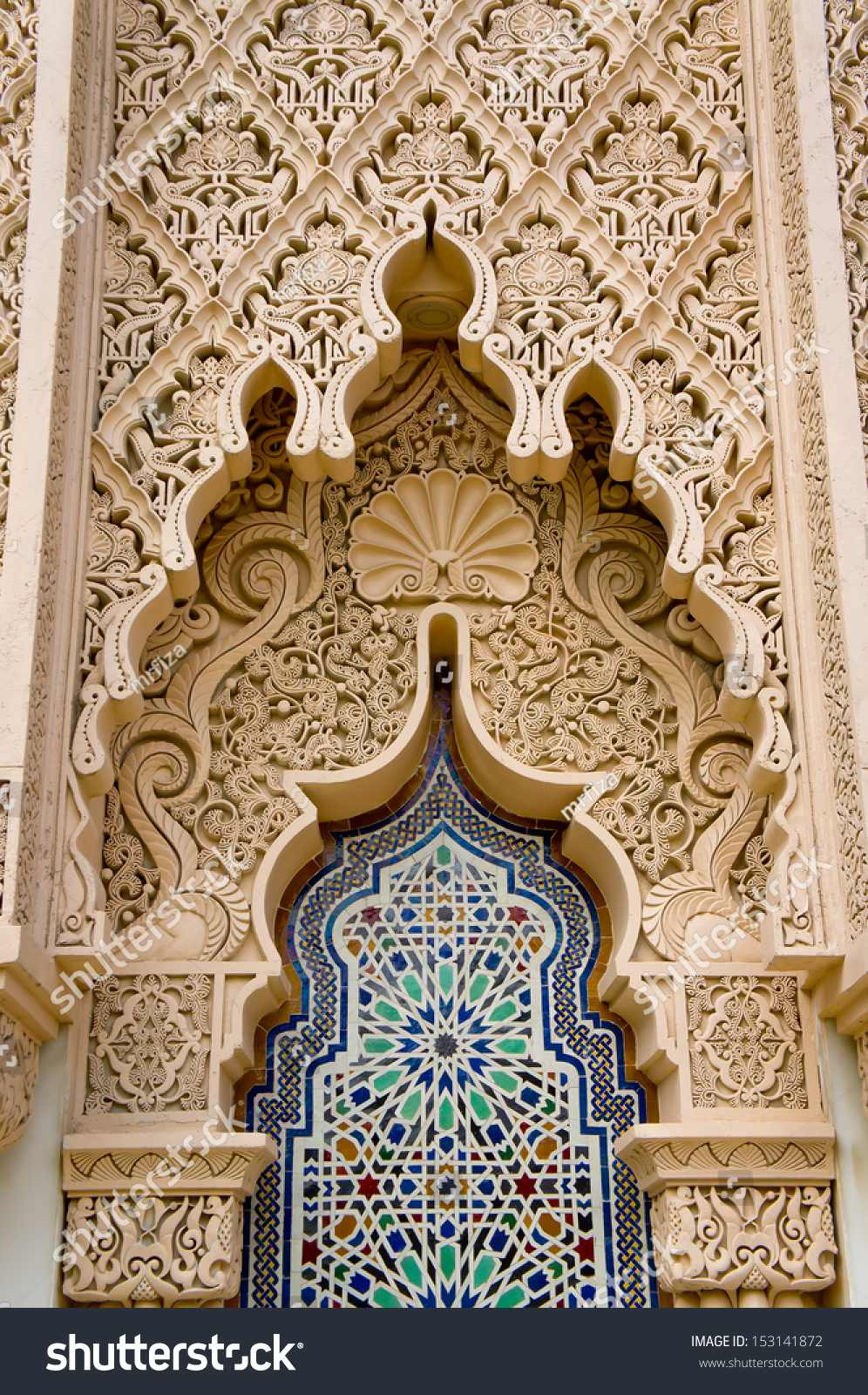 Middle East Or Moroccan Architecture Traditional Design Stock Photo ...