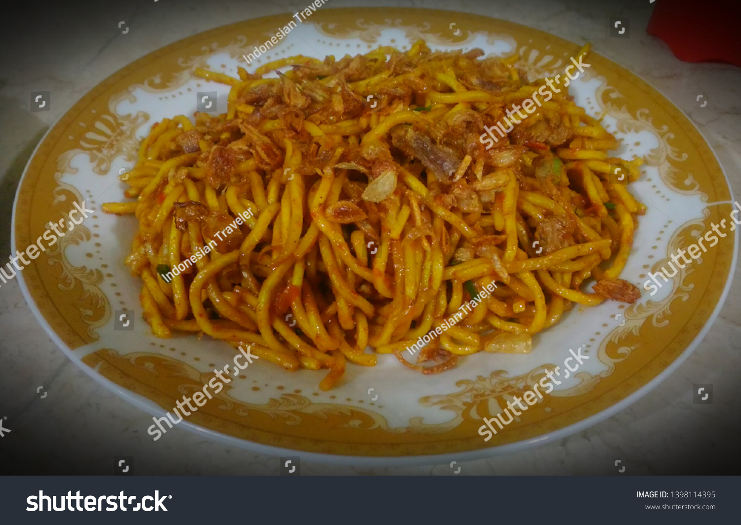 Mie Goreng Aceh Aceh Fried Noodle Stock Photo Edit Now 1398114395