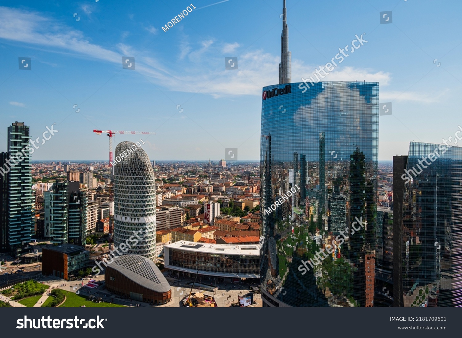 Milan Gae Aulenti Square 05142022 Milan Stock Photo 2181709601 ...