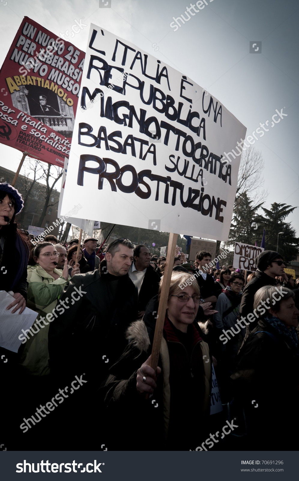 Milan Italy February 06 Demonstration Held Stock Photo 70691296 ...