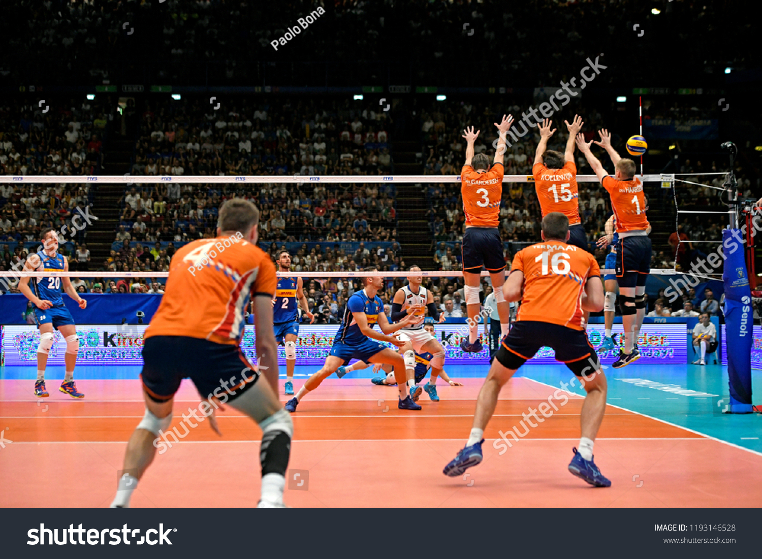 Milan Italyseptember 24 2018 Netherland Volley Royalty Free