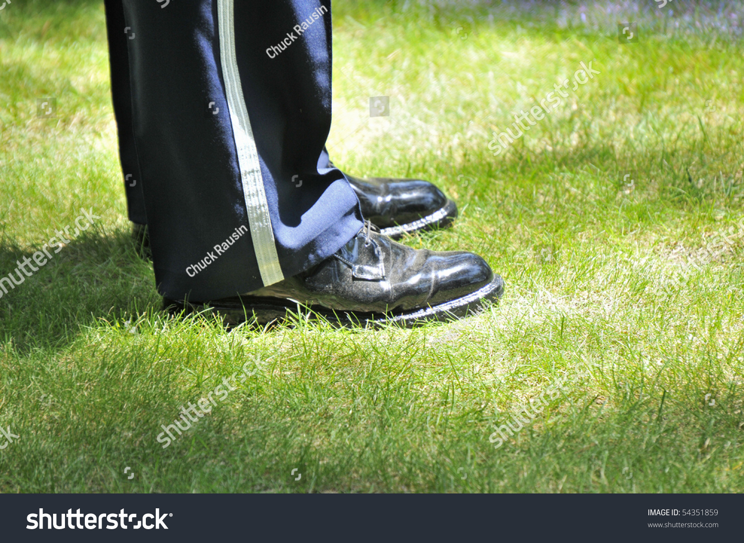 Military Man Standing On Grass Stock Photo 54351859 : Shutterstock