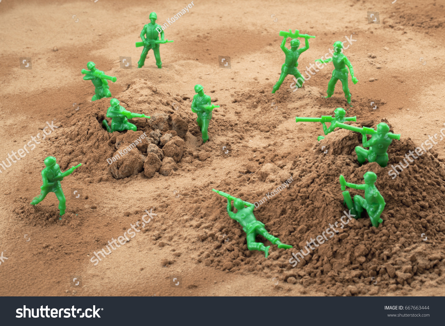 871 Vintage Army Men Plastic Images Stock Photos Vectors Shutterstock   Stock Photo Military Scene With Toy Soldiers 667663444 