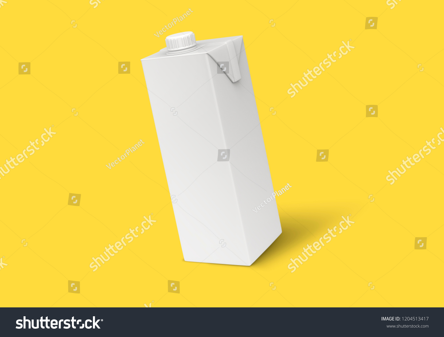 Download Milk Box On Yellow Background Stock Photo Edit Now 1204513417 PSD Mockup Templates
