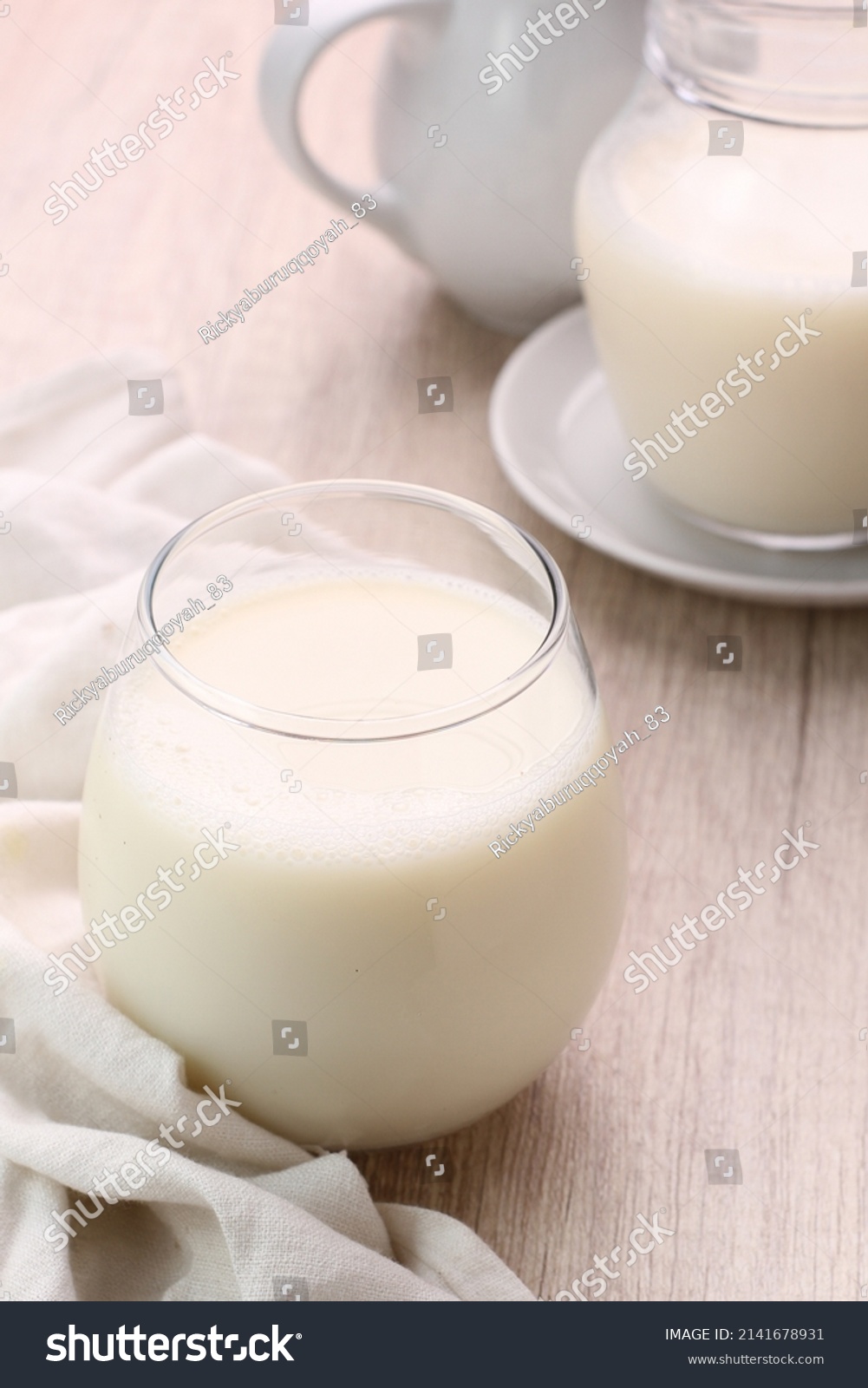 Milk Nutrient Rich Liquid Food Produced Stock Photo 2141678931 ...