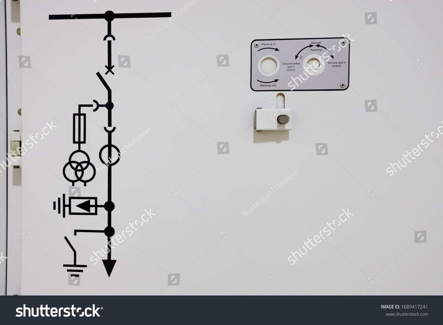 Mimic Diagram Outging Feeder Medium Voltage Stock Photo Edit Now 1689417241