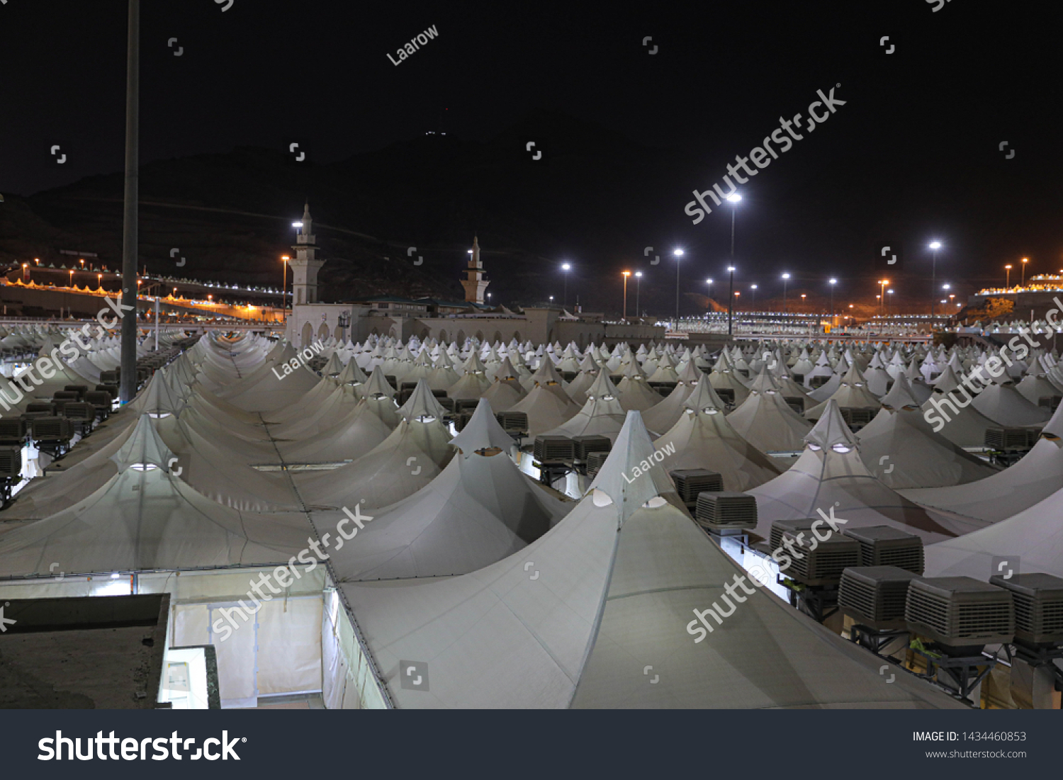 Mina Hajj Night Time Makkah Saudi Stock Photo Edit Now 1434460853