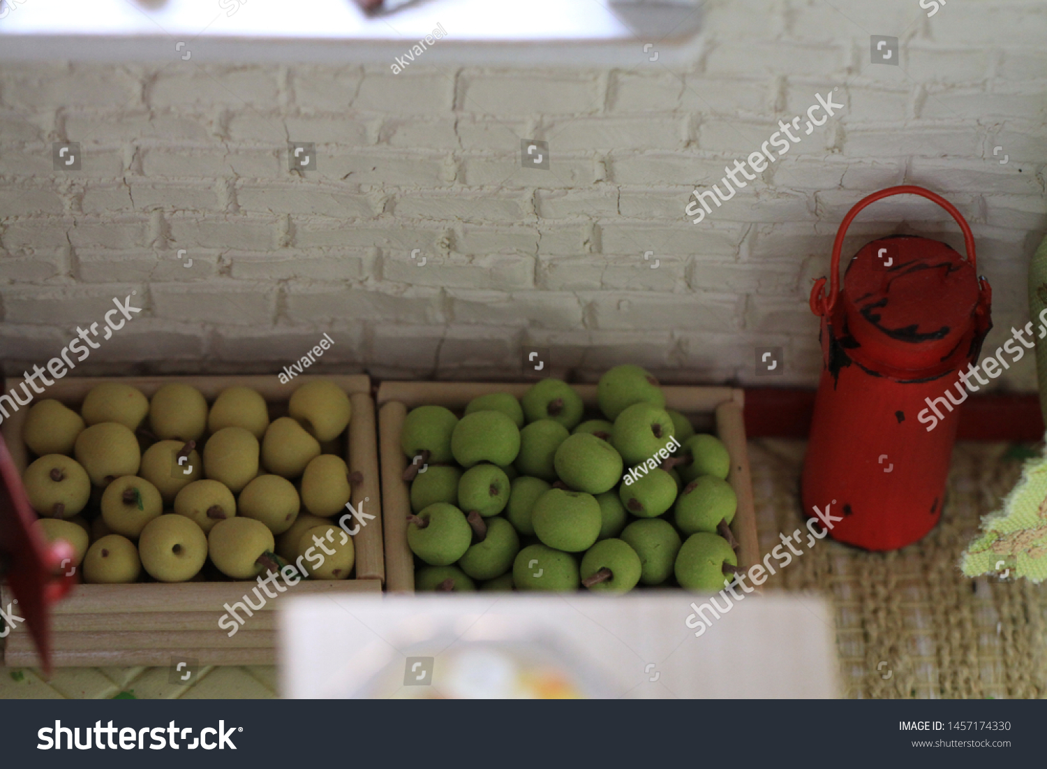 Miniature Kitchen Doll House Apple Kitchen Stock Photo Edit Now