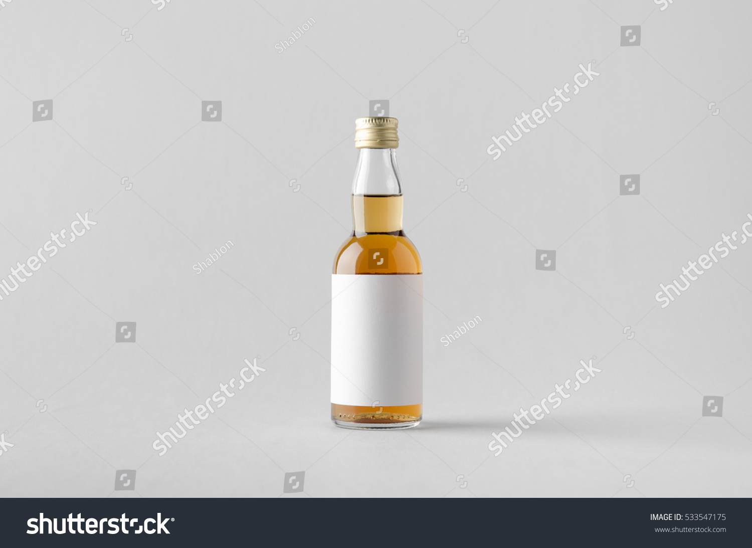 Miniature spirit bottle labels