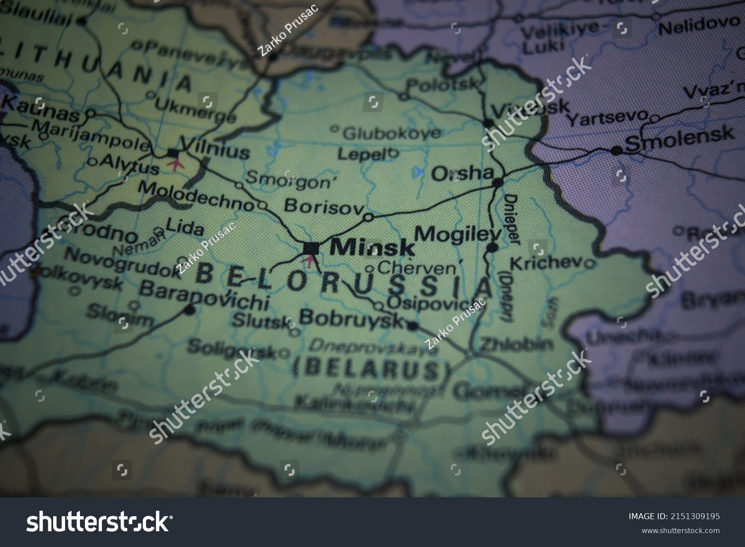 Minsk On World Political Map Stock Photo 2151309195 Shutterstock   Stock Photo Minsk On World Political Map 2151309195 