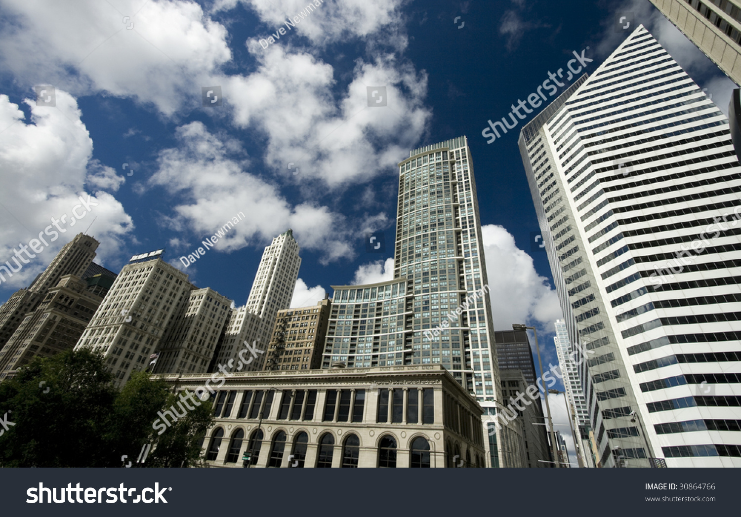 Miracle Mile And Millennium Park, Chicago Stock Photo 30864766 ...