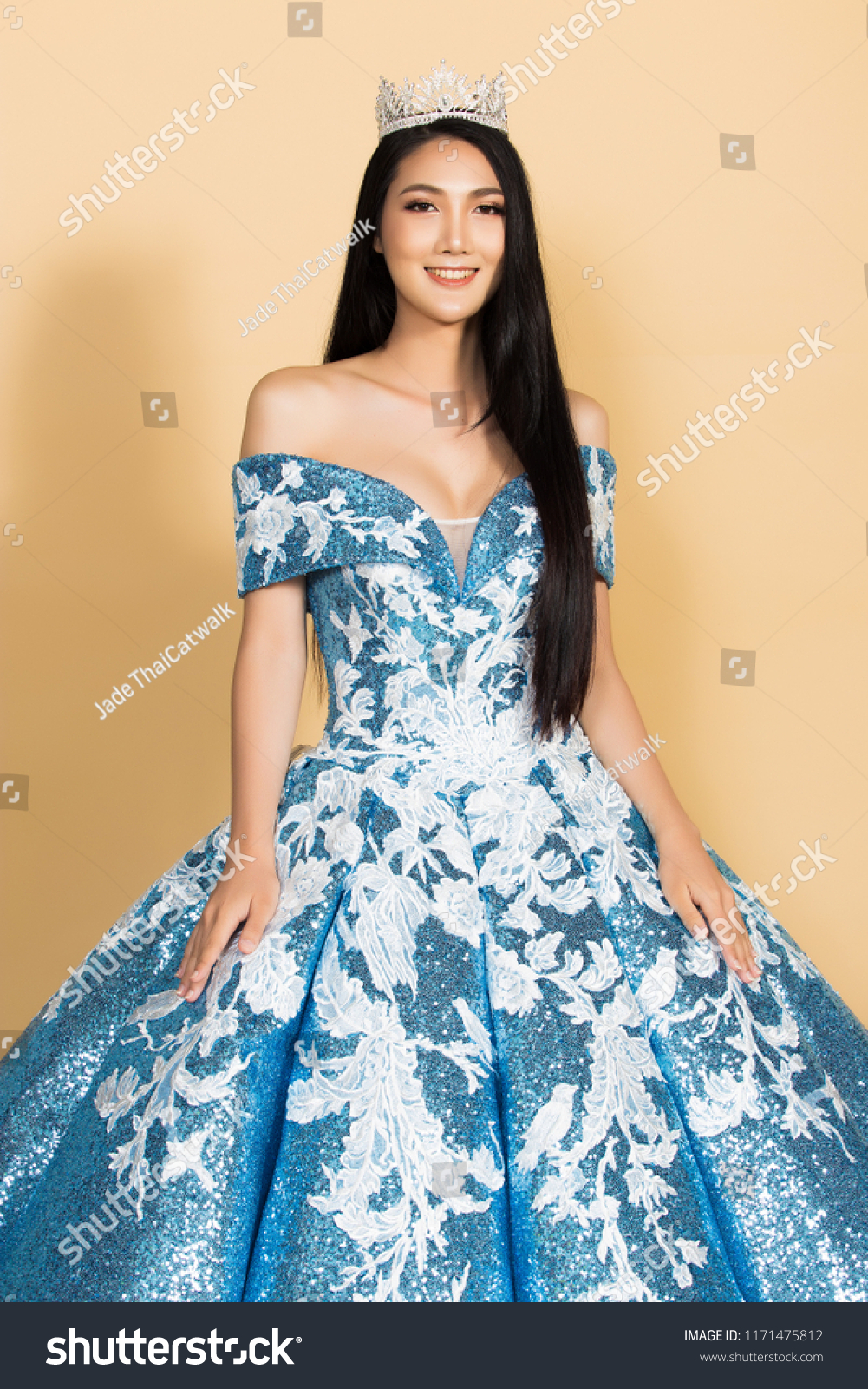 long gown for beauty pageant