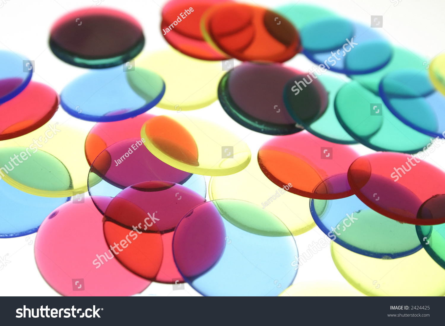 Mix Of Colored Transparent Chips Stock Photo 2424425 : Shutterstock