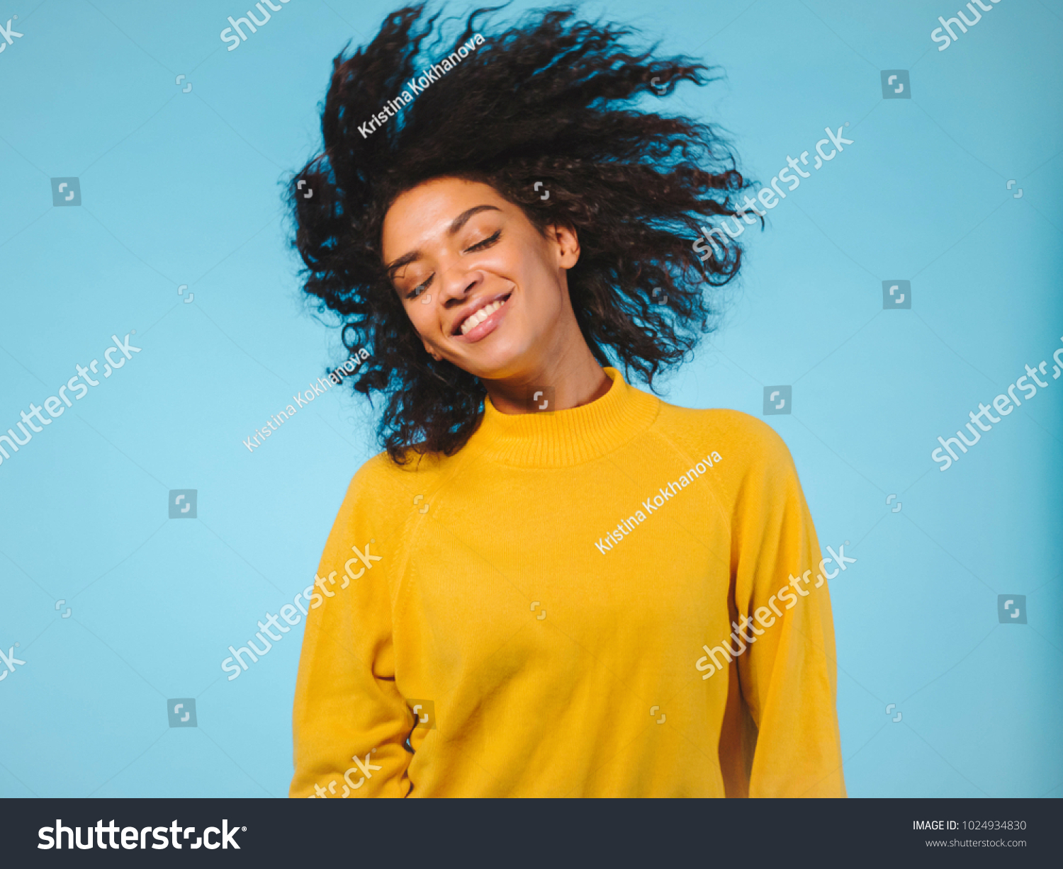 Mixed Race Black Woman Portrait Big Stock Photo Edit Now 1024934830