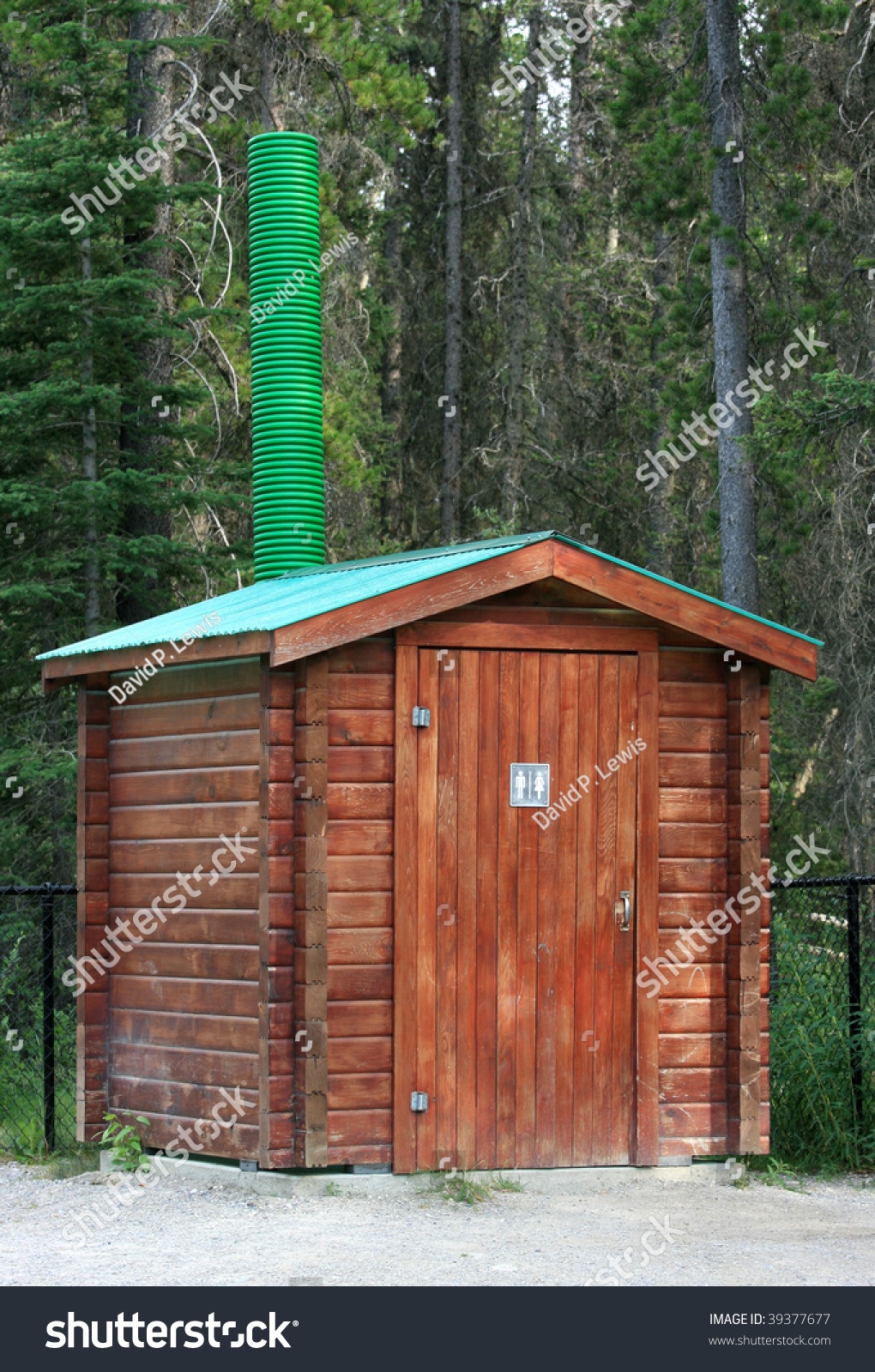 Mixedsex Log Outhouse Kootenay National Park Stock Photo Edit Now