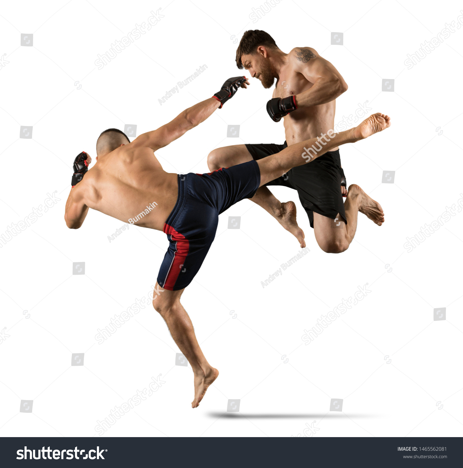 Mma Boxers Fighters Fight Fights Without Stock Photo 1465562081 ...